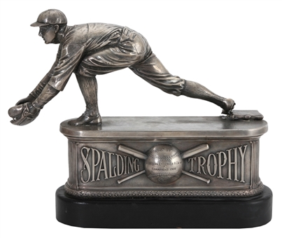 1928 Vintage Spalding “First Baseman” Figural Baseball Trophy 